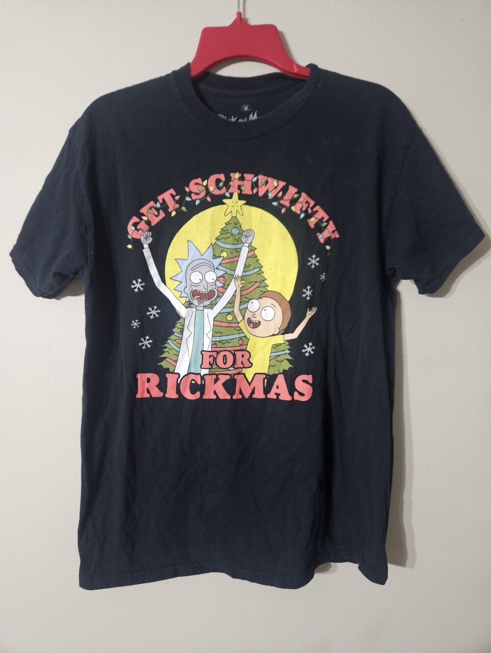 Rick And Morty Christmas Tshirt Medium
